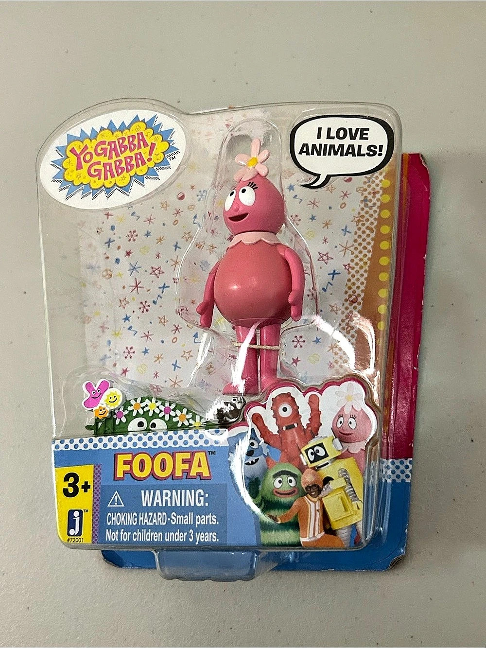 Jazwares Yo Gabba Gabba! Foofa 3-Inch Figure Pink & Blue